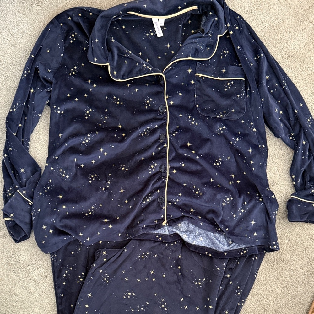 Starry Night Navy Pajama Set